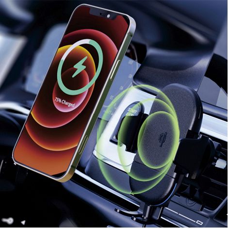  YUDOSHA - SUPPORT VOITURE AVEC CHARGE RAPIDE SANS FIL 15W ET 2 SY