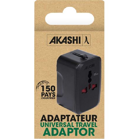  TOREBU - ADAPTATEUR UNIVERSEL DE VOYAGE - NOIR