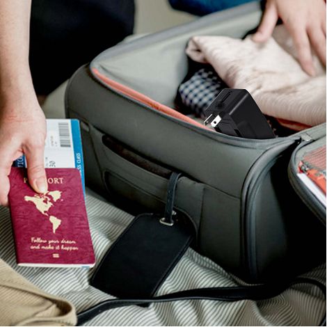  TOREBU - ADAPTATEUR UNIVERSEL DE VOYAGE - NOIR