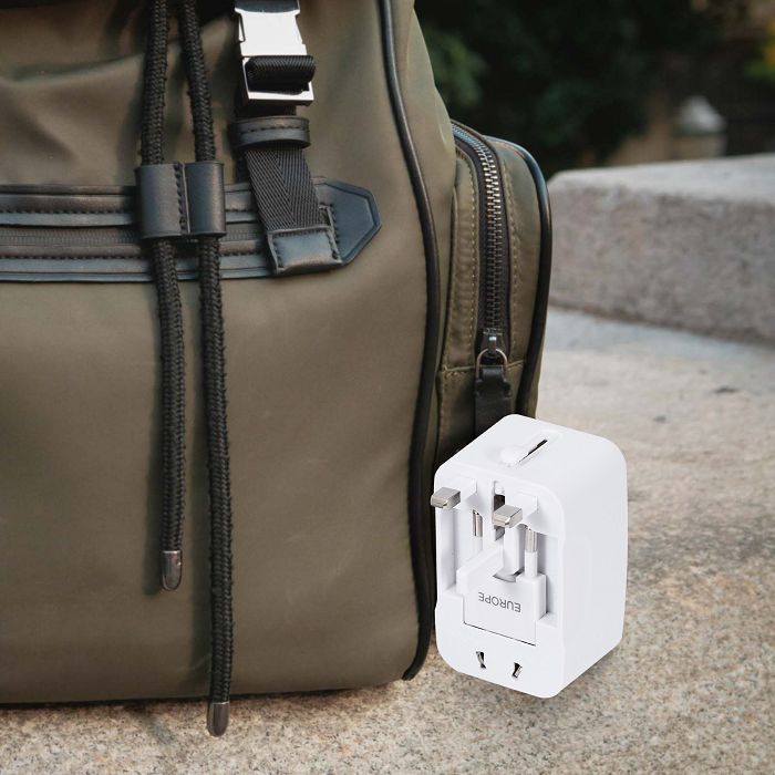  TOREBU - ADAPTATEUR UNIVERSEL DE VOYAGE - BLANC