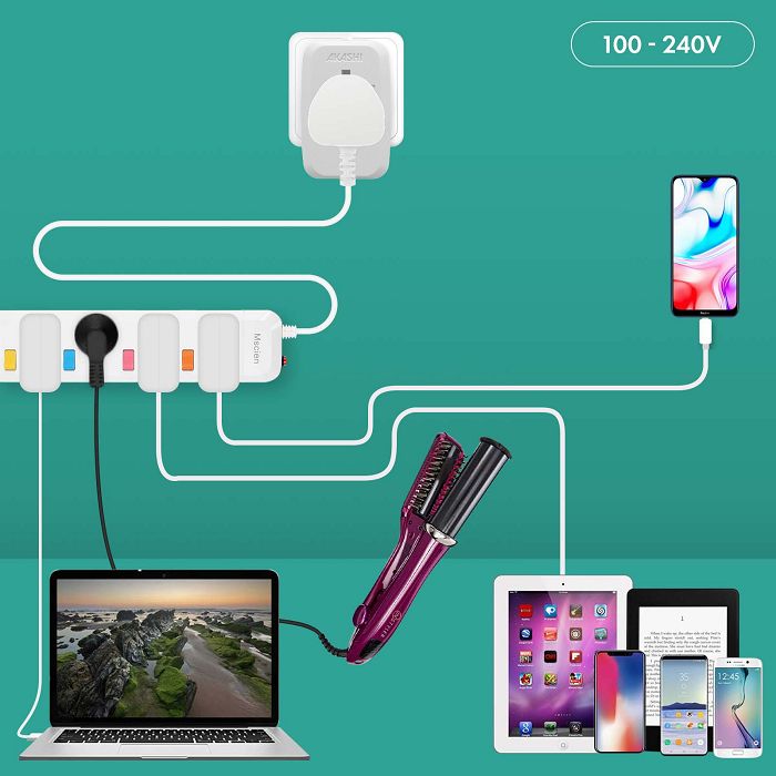  TOREBU - ADAPTATEUR UNIVERSEL DE VOYAGE - BLANC