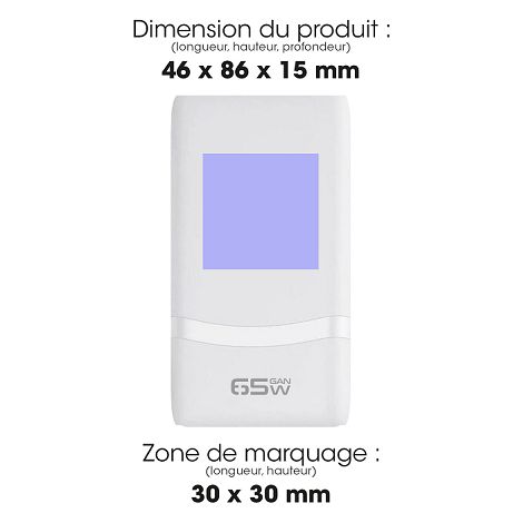  PASO - CHARGEUR SECTEUR 65W UNIVERSEL - EU/US/UK/AUS