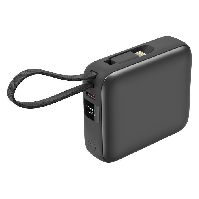  BUSHI - Batterie Powerbank 10,000 mAh avec câbles intégrés à char