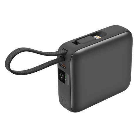  BUSHI - Batterie Powerbank 10,000 mAh avec câbles intégrés à char
