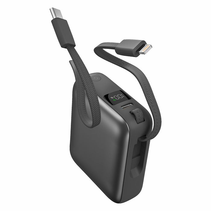  BUSHI - Batterie Powerbank 10,000 mAh avec câbles intégrés à char