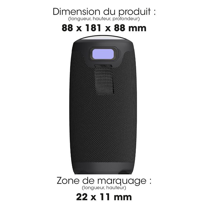  NISHIN - ENCEINTE BLUETOOTH 10W NOIRE