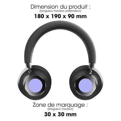  JUNDO - CASQUE À RÉDUCTION DE BRUIT ANC BLUETOOTH SANS FIL NOIR E