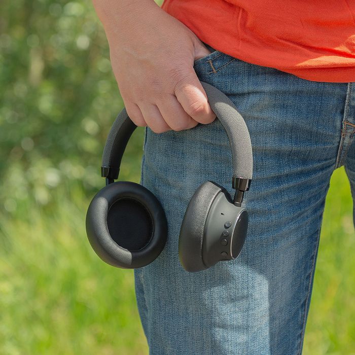  JUNDO - CASQUE À RÉDUCTION DE BRUIT ANC BLUETOOTH SANS FIL NOIR E