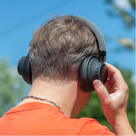  JUNDO - CASQUE À RÉDUCTION DE BRUIT ANC BLUETOOTH SANS FIL NOIR E