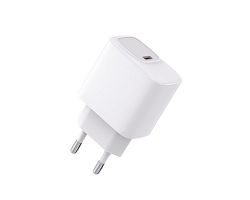 PIKA - CHARGEUR SECTEUR USB TYPE-C 25W - BLANC