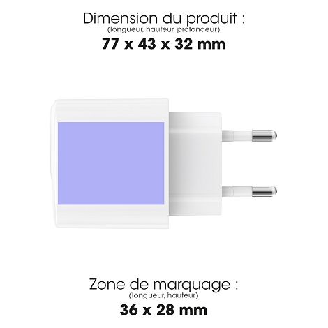 PIKA - CHARGEUR SECTEUR USB TYPE-C 25W - BLANC