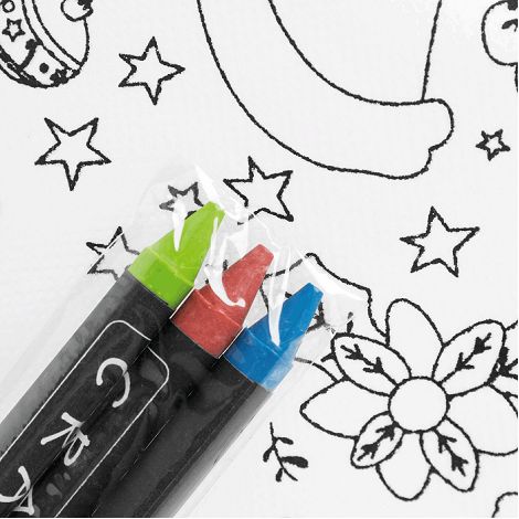  COLOURFUL SANTA - Sac à cordon pour colorier