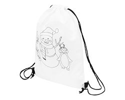 COLOURFUL SNOWMAN - Sac cordon à colorier