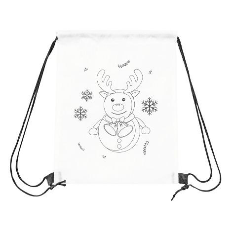  COLOURFUL ELK - Sac cordon à colorier