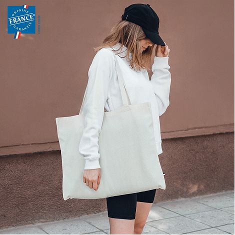  Totebag coton recylcé 250G Certifié Origine France garantie