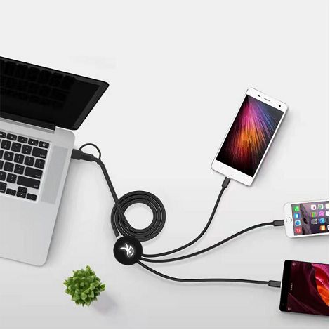  EKO - CABLE 5 EN 1 RECYCLÉ A CHARGE RAPIDE 20W POWER DELIVERY