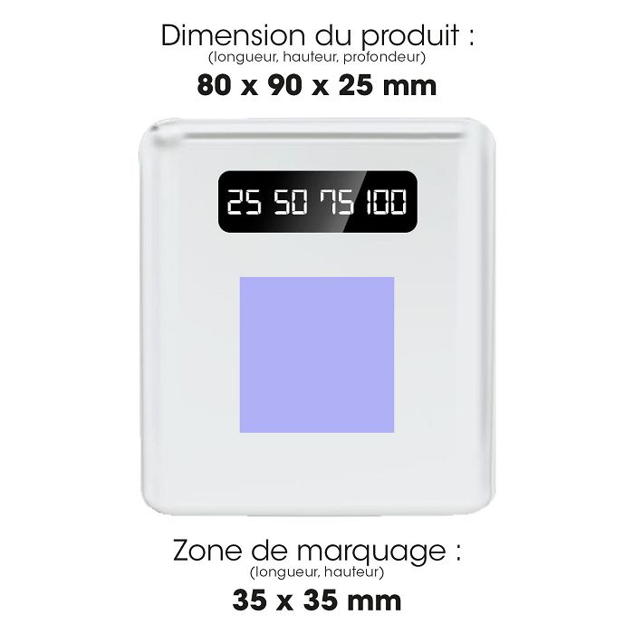  BATTERIE DE SECOURS AVEC 4 CABLES - 10 000 MAH BLANC