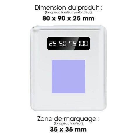  BATTERIE DE SECOURS AVEC 4 CABLES - 10 000 MAH BLANC