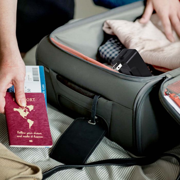  TOREBU - ADAPTATEUR UNIVERSEL DE VOYAGE - NOIR