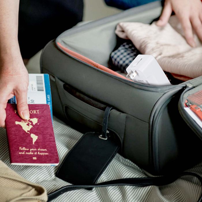  TOREBU - ADAPTATEUR UNIVERSEL DE VOYAGE - BLANC