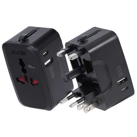  KOJIMA - ADAPTATEUR UNIVERSEL DE VOYAGE AVEC SORTIES USB-C ET USB