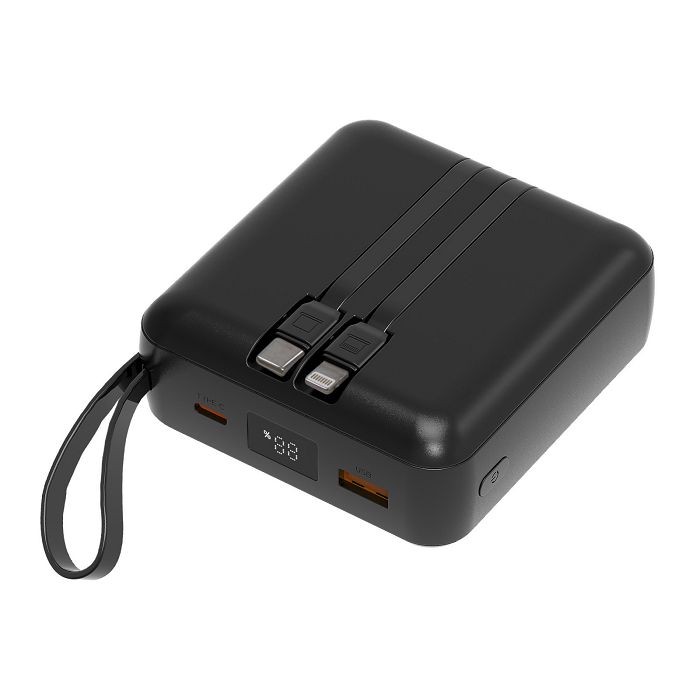  HEIHO - Batterie Powerbank 10,000 mAh avec câbles intégrés à char