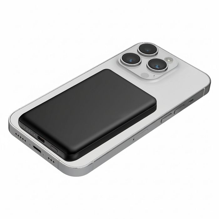  MANTI - BATTERIE DE SECOURS ALUMINIUM  MAGSAFE 20W - NOIR