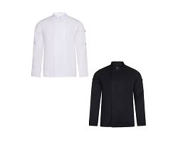 Veste de cuisine unisexe (190 g/m²) en coton (35 %) et polyester 