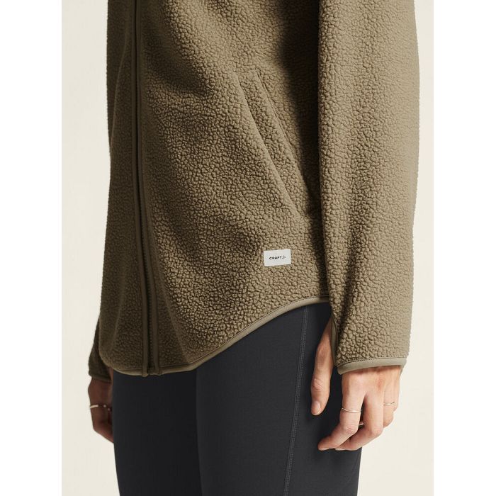  Join Pile Fleece FZ Hood W