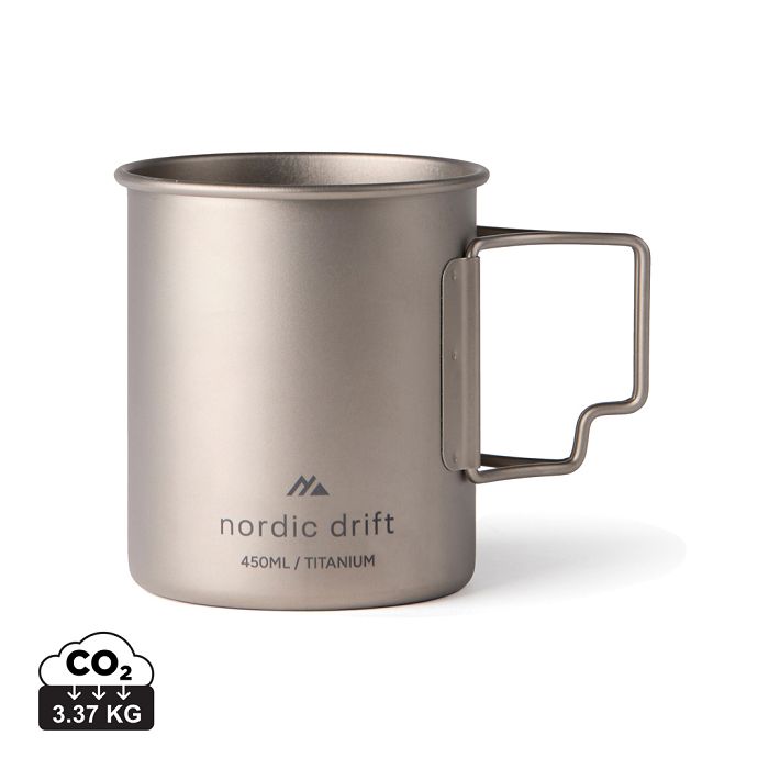  Tasse 450 ml ultra légère en titane Nordic Drift Trail