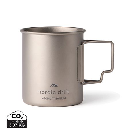  Tasse 450 ml ultra légère en titane Nordic Drift Trail