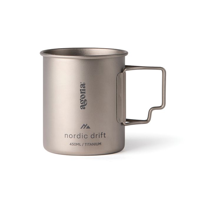  Tasse 450 ml ultra légère en titane Nordic Drift Trail
