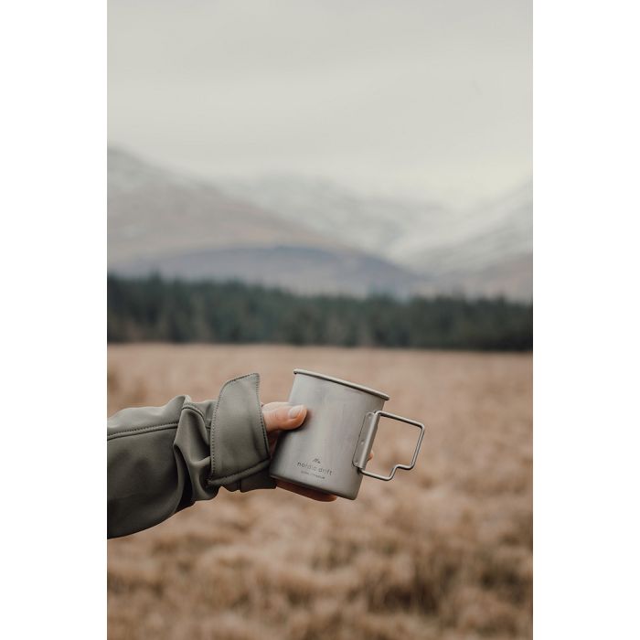  Tasse 450 ml ultra légère en titane Nordic Drift Trail