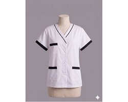 Blouse croisée homme manches courtes