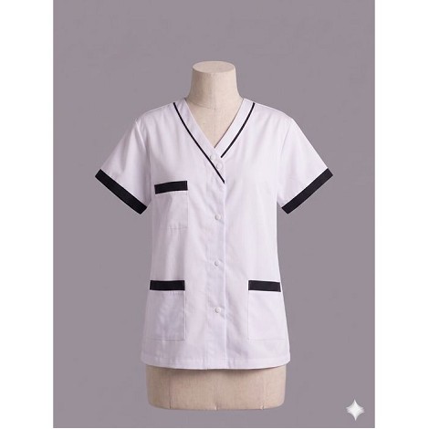  Blouse croisée homme manches courtes