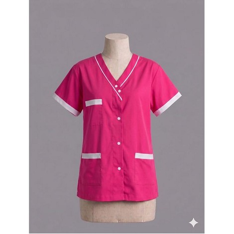  Blouse croisée homme manches courtes