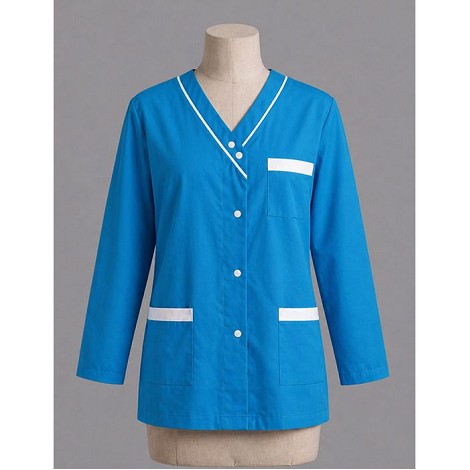  Blouse croisée homme manches longues