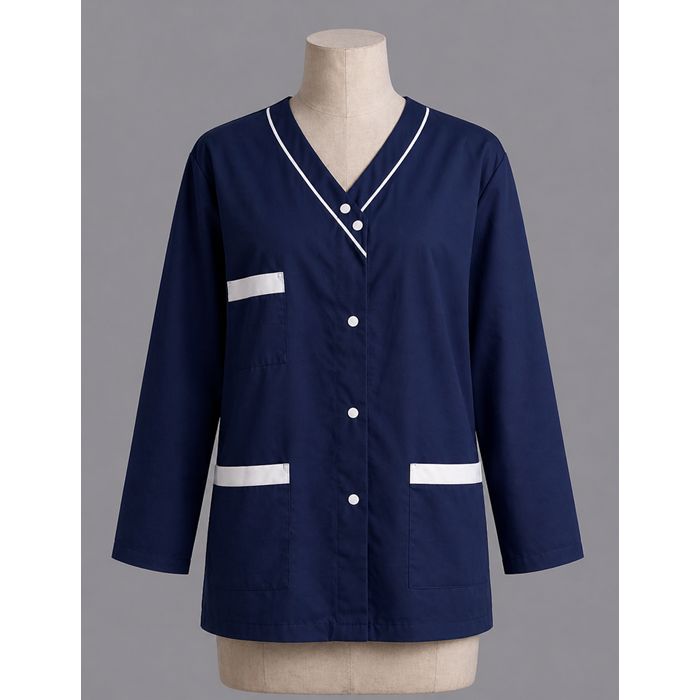  Blouse croisée homme manches longues