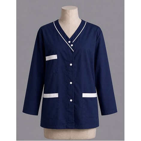  Blouse croisée homme manches longues