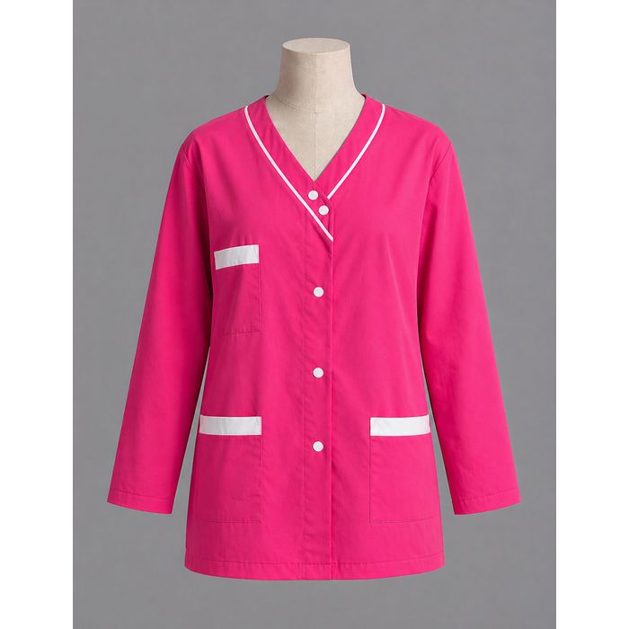  Blouse croisée homme manches longues