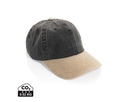 Casquette bicolore BEAU AWARE™ lavée à 6 panneaux en sergé d
