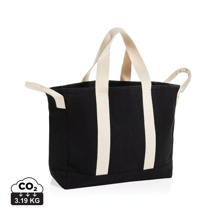  Sac de plage BEAU AWARE™ en toile recyclée 400 g/m², avec po