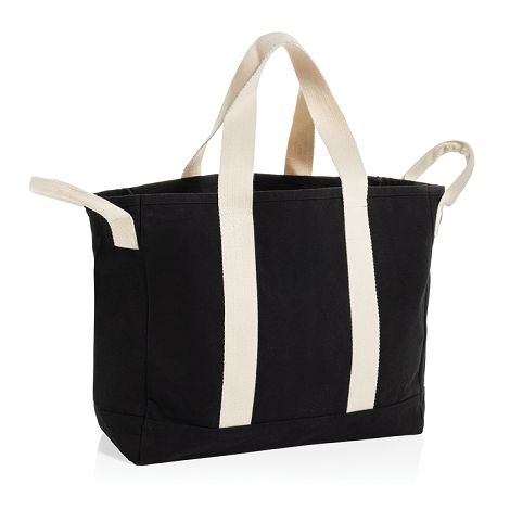  Sac de plage BEAU AWARE™ en toile recyclée 400 g/m², avec po