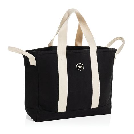  Sac de plage BEAU AWARE™ en toile recyclée 400 g/m², avec po