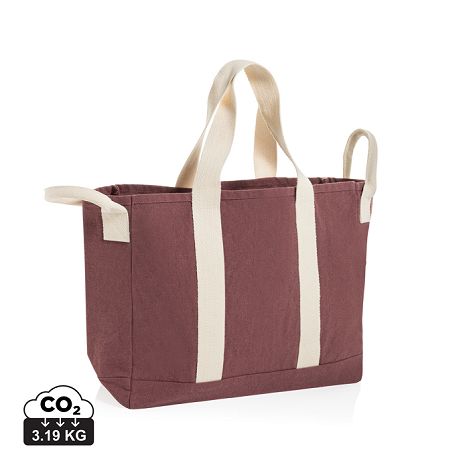  Sac de plage BEAU AWARE™ en toile recyclée 400 g/m², avec po