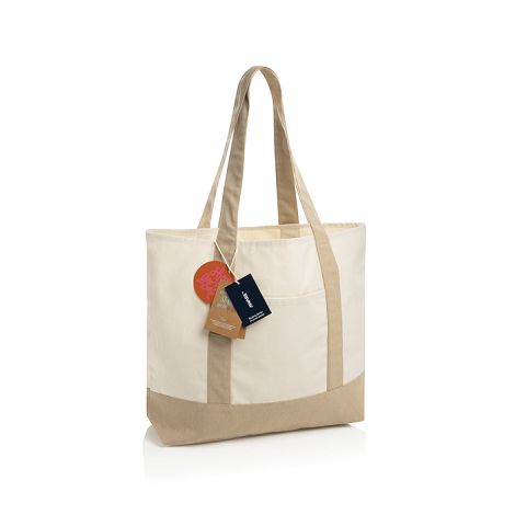  Sac cabas 350gsm en coton recyclé AWARE™ SHOP LOCAL