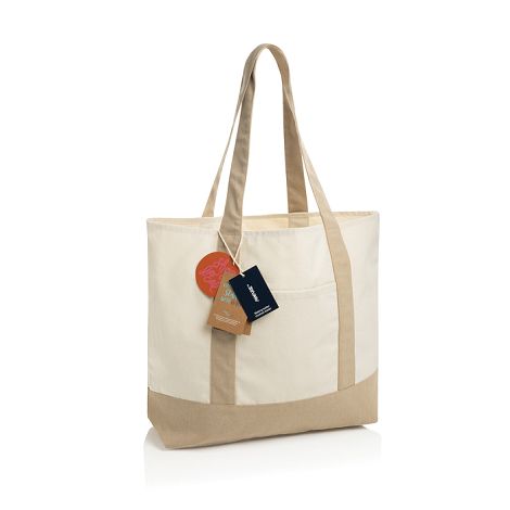  Sac cabas 350gsm en coton recyclé AWARE™ SHOP LOCAL