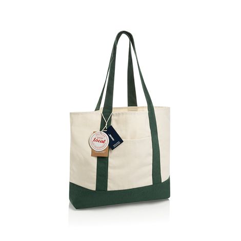  Sac cabas 350gsm en coton recyclé AWARE™ SHOP LOCAL