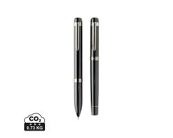 Coffret de stylos en acier recyclé Swiss Peak OSLO