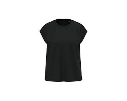 T-shirt écoresponsable sans manches à épaulettes femme